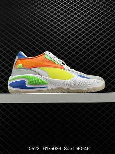 3 Puma Clyde Hardwood Kuzma Original Box with Genuine Built-in Air Cushion, Contrast Color Leather S