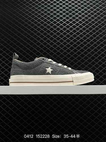 4 Converse One Star Pro Converse Official Grey Wood Village Retro Casual Skate shoe Classic shoes pr