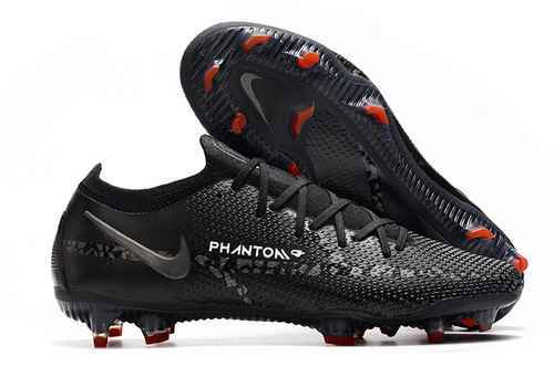 Arrival/advanced) Nike low top Phantom GT2 waterproof black silver full knit FG Football boot Nike P