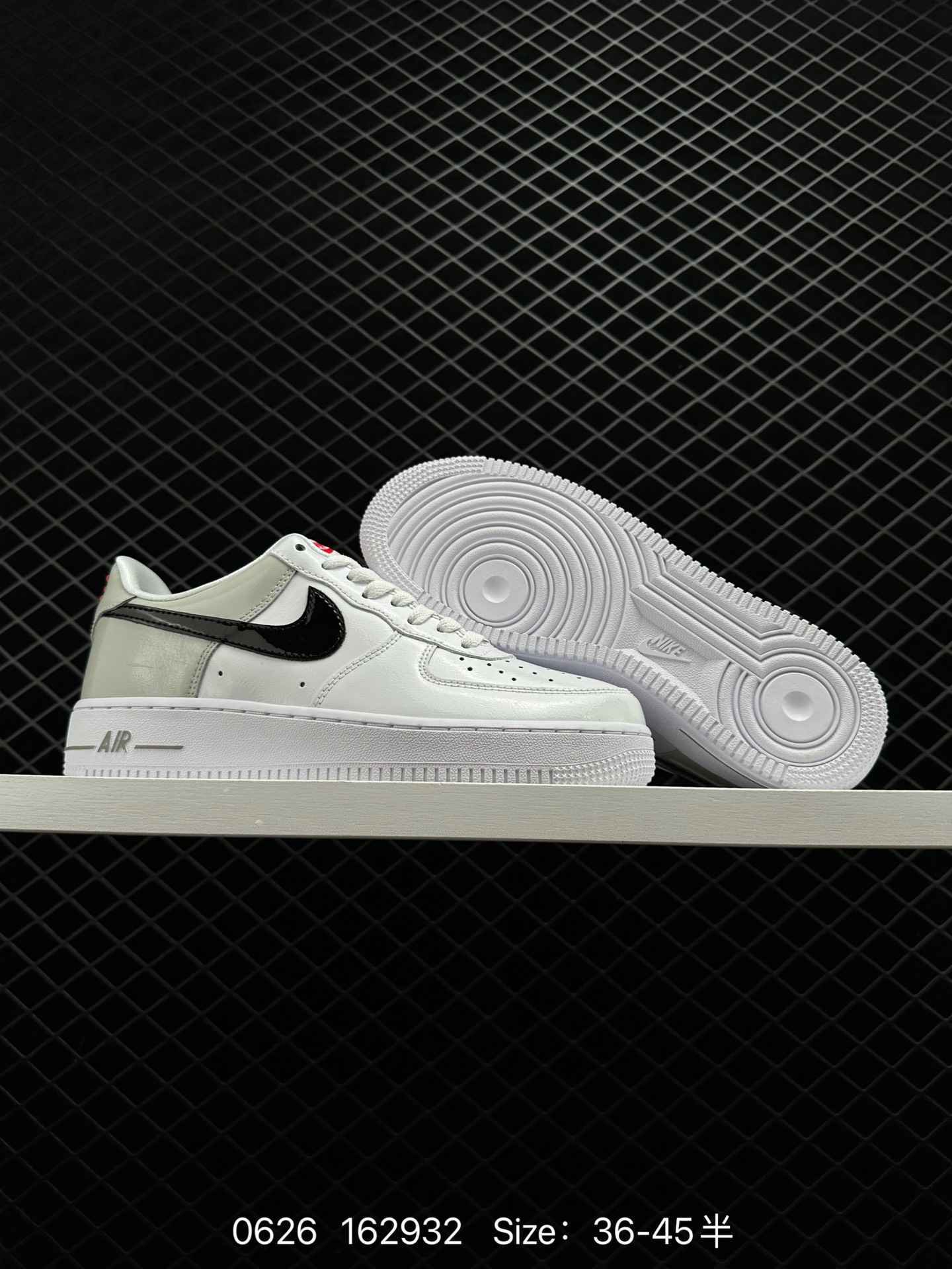 6 Corporate Nike Air Force Low Air Force One low top casual sneakers. The soft and elastic cushionin