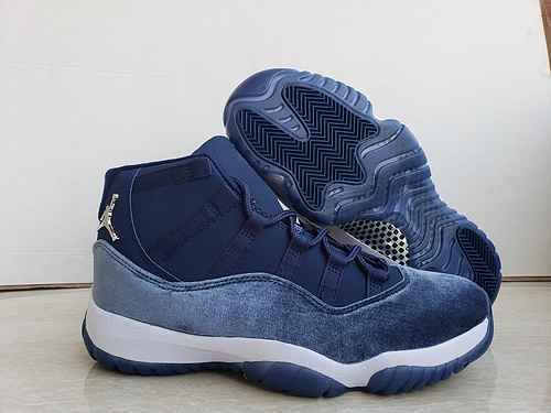 AIR JORDAN11 Jordan 11 Deep Blue Plush Scarpe da uomo e da donna 3647