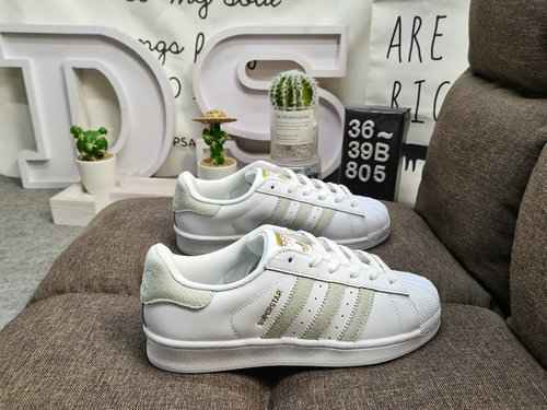 805DAdidas Three Leaf Grass Originals Superstar Shell Head Scarpe da tavola sportive casual versatil