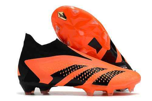 Arrival) Adidas Falcon Precision Orange All Knit Lace Free High Top FG Football boot PREDATOR ACCURA
