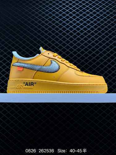 8 Yellow Art Museum Off White X Nike Air Force LOW X 