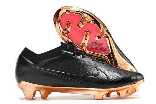 Nike Assassin XV Black Gold Built in Full Air Cushion Waterproof Knit FG Football boot Nike Air Zoom