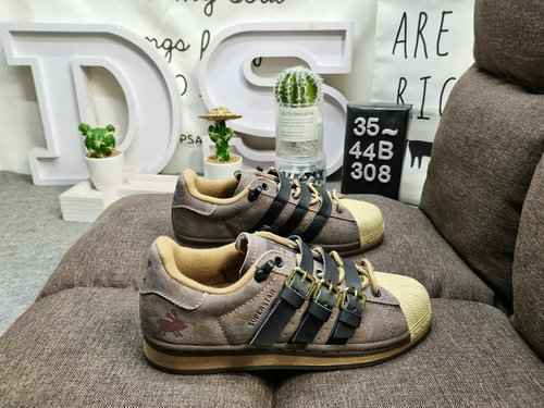 308D company level AD Adidas Clover MTSS X Adidas Clover Rabbit Hole Strap Shell Head Men's and Wome