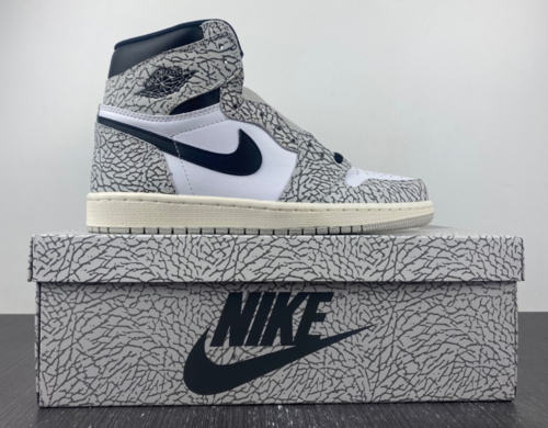 Jordan Dan 1st Generation AIR JORDAN 1 HIGH OG Elephant AJ1 Grey Burst 20 Numero prodotto DZ5485052 