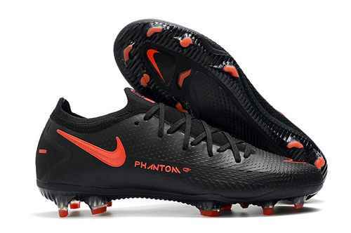 Arrived/inherited) Nike Phantom GT Black Red Waterproof Full Knit Original Sole FG Football boot Nik