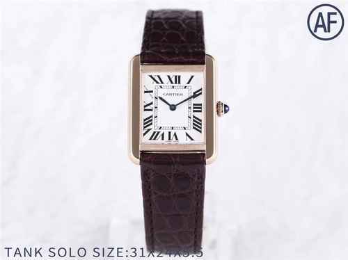 Cartier TANKSOLO Piccolo 31 24 medio 35 27 spessore 55