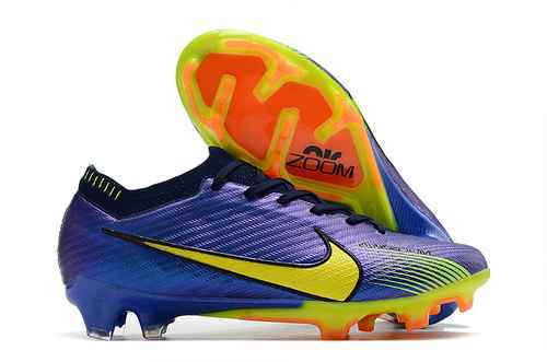 Arrival) Nike Assassin XV Blue Green Built in Full Air Cushion Waterproof Knit FG Football boot Nike