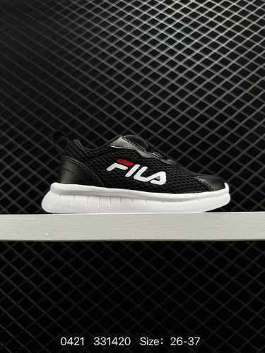 FILA FILA Children's Running Shoes Spring and Autumn New Boys' and Girls' Big and Little Boys' Soft 