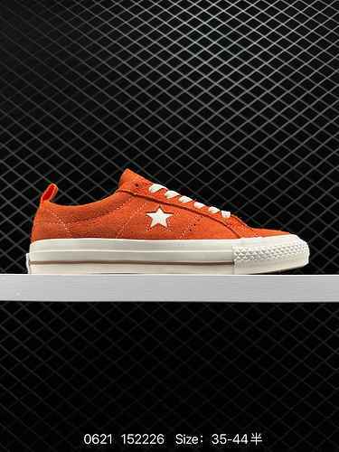 3 Converse One Star Pro Orange Converse Official Wooden Village Vintage Casual Skate shoe # Classic 