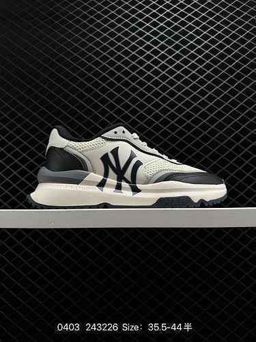 130 MLB Chunky Liner New York Yankees Serie di scarpe senior Low Top Dad Style Leggero Suola spessa 