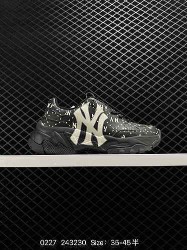 150 company level MLB Chunky Liner senior shoes series NY printed New York Yankees Yankees high thic