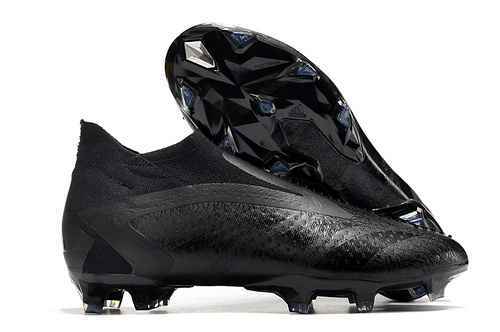Arrival) Adidas Falcon Precision All Black All Knitted Lace Free High Top FG Football boot PREDATOR 