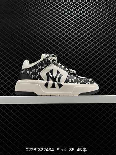 170 company level MLB Chunky Liner senior shoes series NY printed New York Yankees Yankees high thic