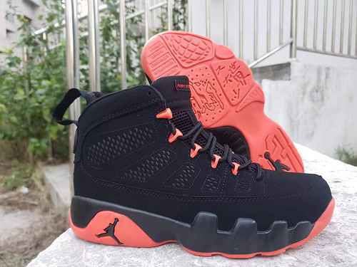 AIR jordan9 jordan dan 9a generazione tutto nero rosso 4047