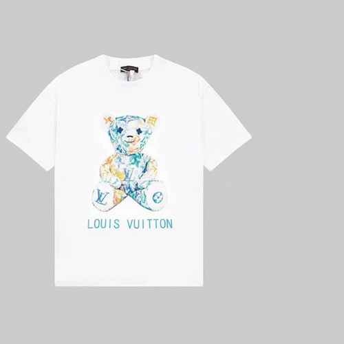 Tshirt a maniche corte con stampa di orsetti violenti LOUIS VUITTON Show Limited