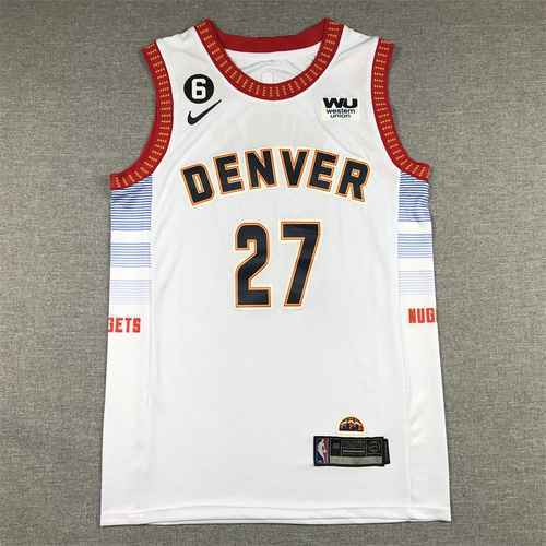 Maglia da basket 23 Nuggets 27 Murray White City Edition