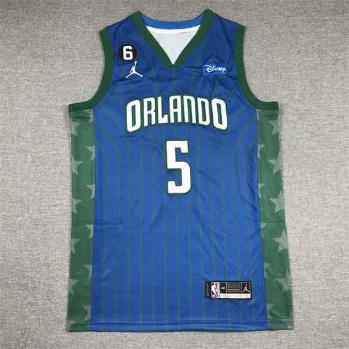 Maglia da basket Magic 5 Banchello Announcement Edition Blu