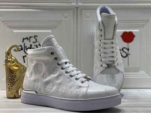 1159270PHILIPHILIPP PLEIN Fashion High Top Sports Men's Shoe 38-44