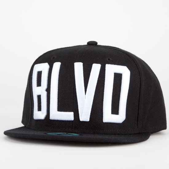 BLVD SUPPLY Block Mens Snapback Hat - Black 