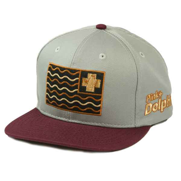 LTD Woodgrain Flag Strapback in Grey