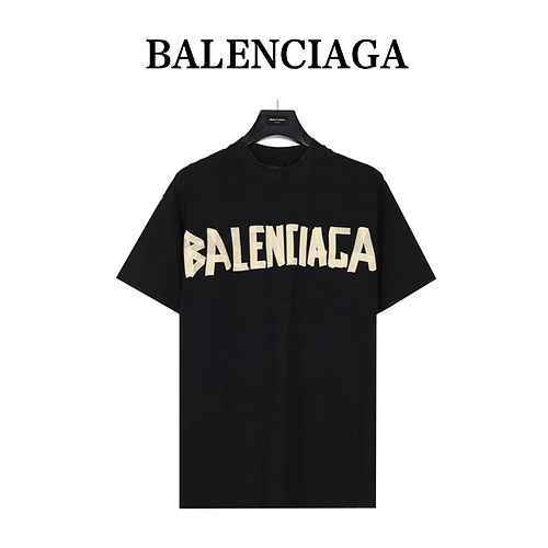 Blcg 23SS Balenciaga manica corta in carta testurizzata