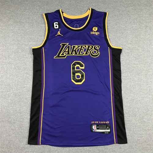 Maglia da basket Lakers 6 James Annuncio Viola