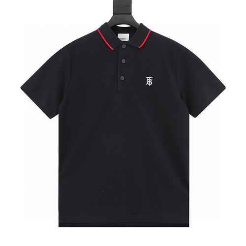 Polo a maniche corte con logo ricamato classico BBR