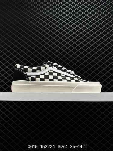 2 Vans Old Skool OG Style 36 Quan Zhilong Small Head Black and White Plaid Low Top Vintage Vulcanize