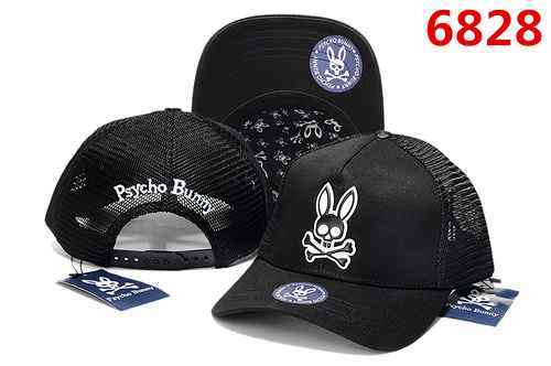 53 Spot ｕｐｄａｔｅ PsychoBunny A Goods Net Cappello Cappello Tessuto di cotone di alta qualità