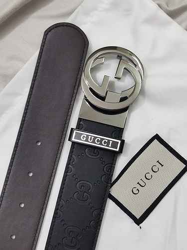Double sided original strap with classic double G rotating buckle for double sided use