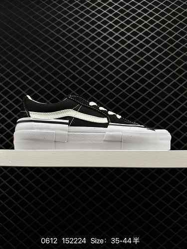 2 new models shipped! Vans Sk8 Low Deconstruction takes the black and white strip classic shoe type 