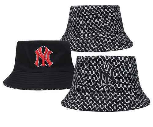 High quality Chaopai double-sided NY all over embroidery Bucket hat