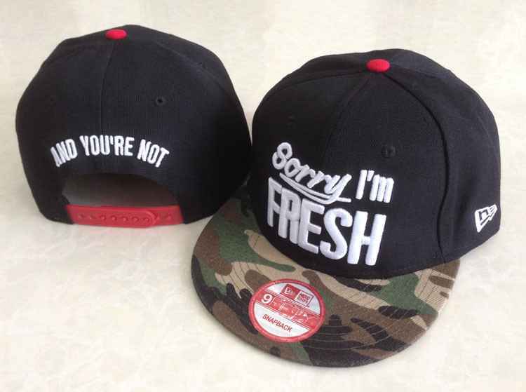 Sorry I&#x27;m Fresh Snapbacks