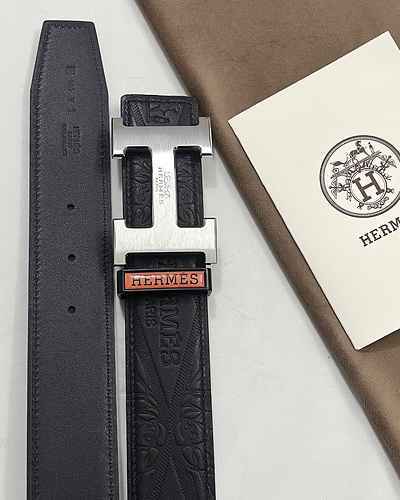 Men's leather belt