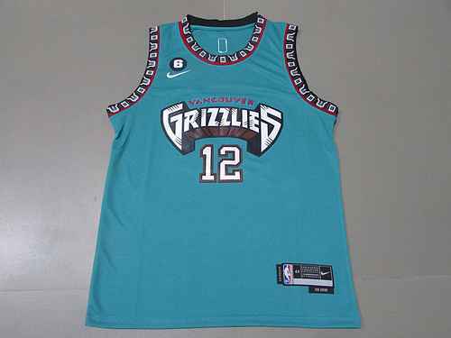 23 Grizzlies 12 Cinturini da basket Morant Vintage Green 6