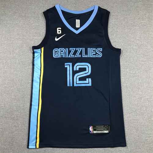 Grizzlies 12 Morant 23 Season Deep Blue