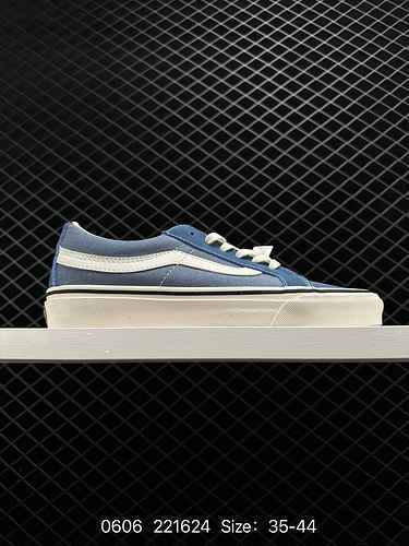 2. Definition: Simple and versatile, highly recommended ‼  Vans SK8-Low Haze Blue Environmental Prot