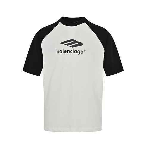 BalenciagaBalenciaga 23ss manica corta raglan stampata a contrasto di colore