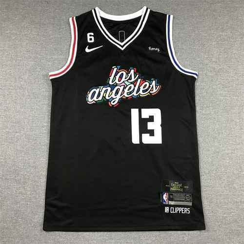 Maglia da basket 23 Clippers 13 George Black City Edition