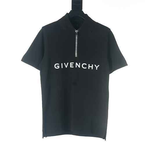 Givenchy Polo a maniche corte con mezza zip GFC 23SS di Givenchy