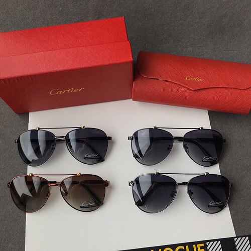 1980 Cartier sunglasses [Cartier Cartier] Ca0901 Men's polarized sunglasses vacuum plating Polaroid 