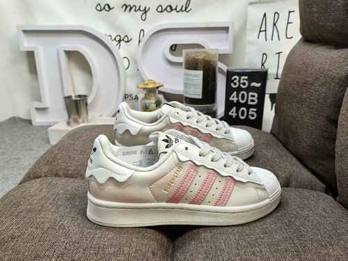 405D Autentico 2022ss Primavera Dea Stile Adidas Clover Originals Superstarquot Steamed MilkFacequot