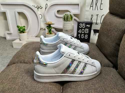 158D Adidas Originals SUPERSTAR W Shell Head Classico versatile sportivo casual Piccole scarpe da ta