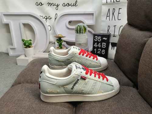 126DAdidas Clover Originals Superstar Shell Head Scarpe da tavola sportive casual versatili classich