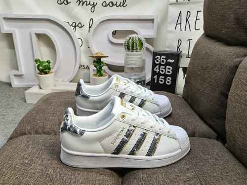 158DAdidas Clover Originals Superstar Shell Head Classico Versatile Sport Casual Adidas Clover Origi