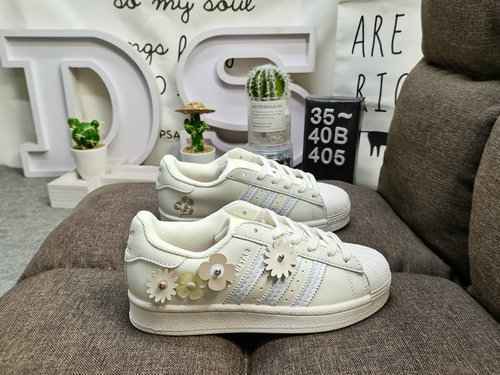 405D Adidas Originals SUPERSTAR W Shell Head Classico versatile sportivo casual Piccole scarpe da ta