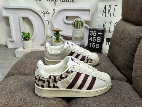 158DAdidas Clover Originals Superstar Shell Head Classico Versatile Sport Casual Adidas Clover Origi